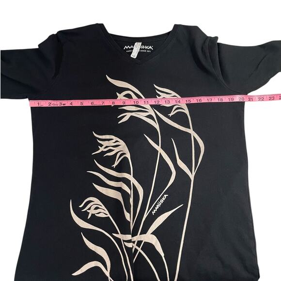 Marushka Hand Printed T-Shirt Women's Size Large Sea Grass In The Wind Unique - Picture 11 of 12